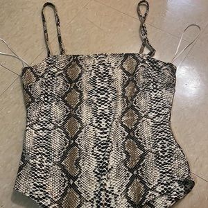 Princess polly snakeskin bodysuit